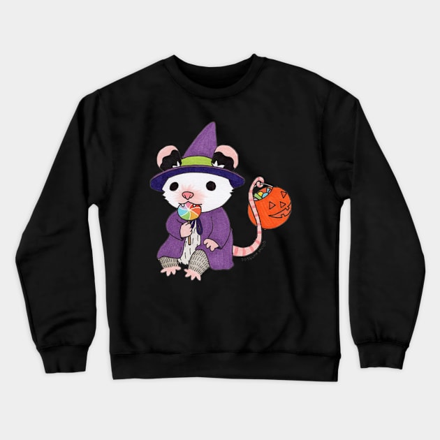 Witch Possum Crewneck Sweatshirt by Possum Mood